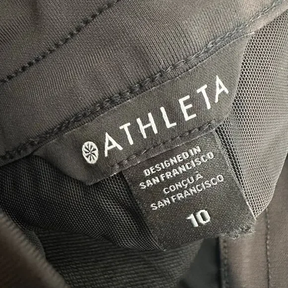 Athleta Headlands Hybrid Trek Mid Rise Jogger Black 10 486183 - Picture 5 of 10